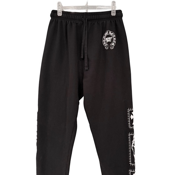 Chrome Hearts x Deadly Doll Black Sweatpants M - Picture 2 of 9